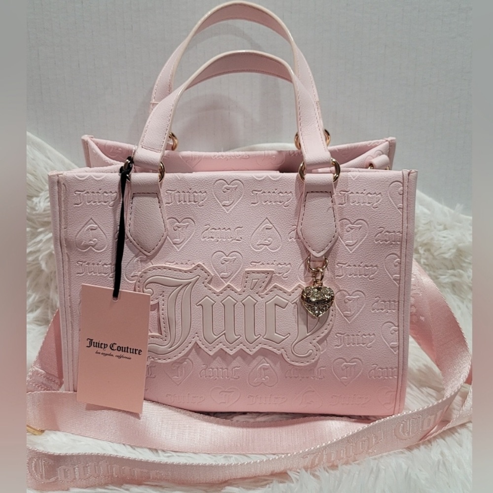 Juicy Couture Upgrade U Mini Tote Powder Blush Bag  New with tags $99 - Picture 2 of 7